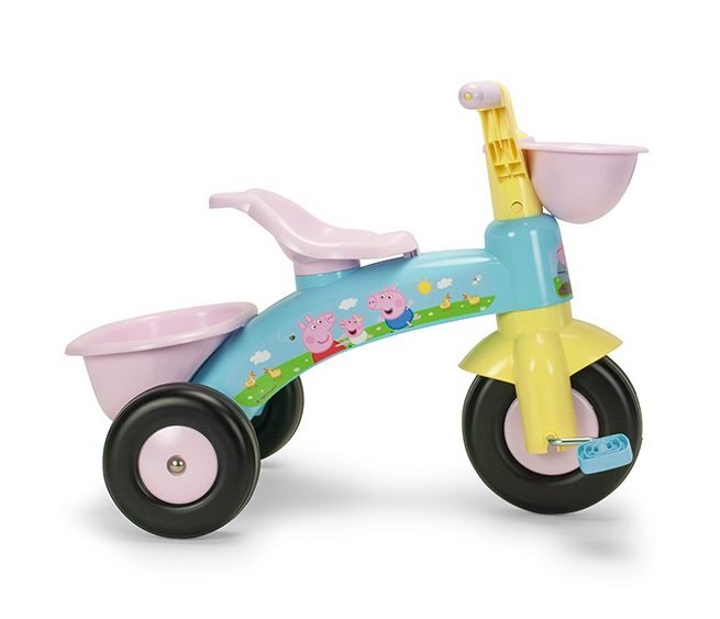 INJUSA Tricicleta pentru copii Peppa Pig cu pedale 62x42x46 cm greutate admisa 25 kg 1-3 ani