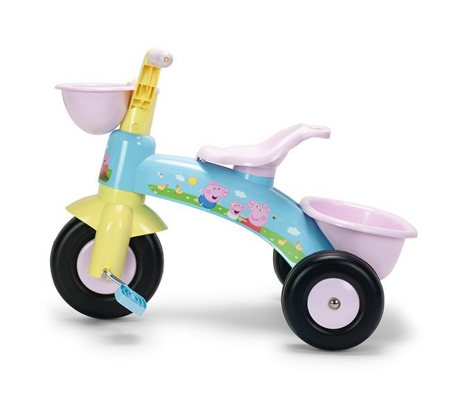 INJUSA Tricicleta pentru copii Peppa Pig cu pedale 62x42x46 cm greutate admisa 25 kg 1-3 ani