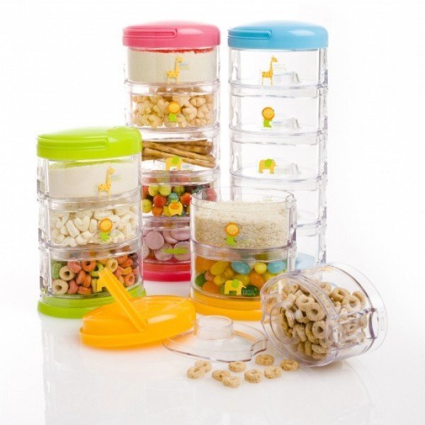 Innobaby Set 5 recipiente suprapuse Zoo Animal Mango