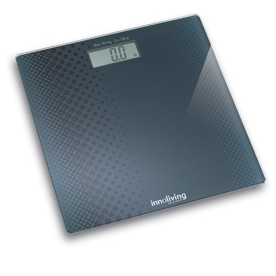 INNOLIVING Cantar digital de baie cu sticla securizata ultraslim