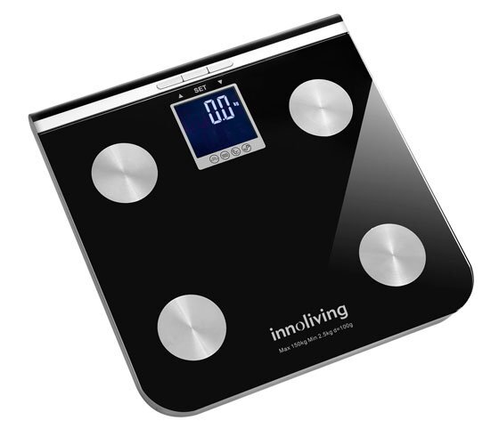 INNOLIVING Cantar electronic cu analiza corporala INN-117 cu ecran mare iluminat