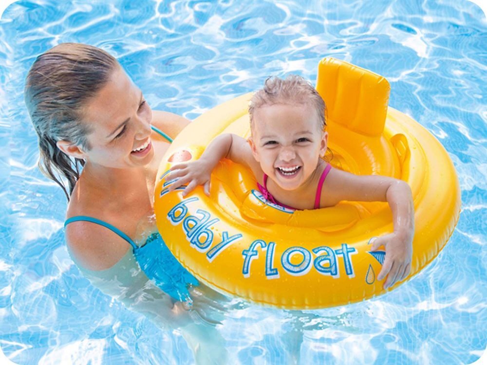 INTEX Colac gonflabil pentru inot bebelusi My Baby Float 70 cm Galben