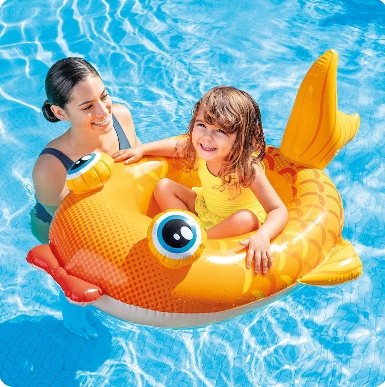 INTEX Colac gonflabil pentru inot copii 107 x 69 Peste