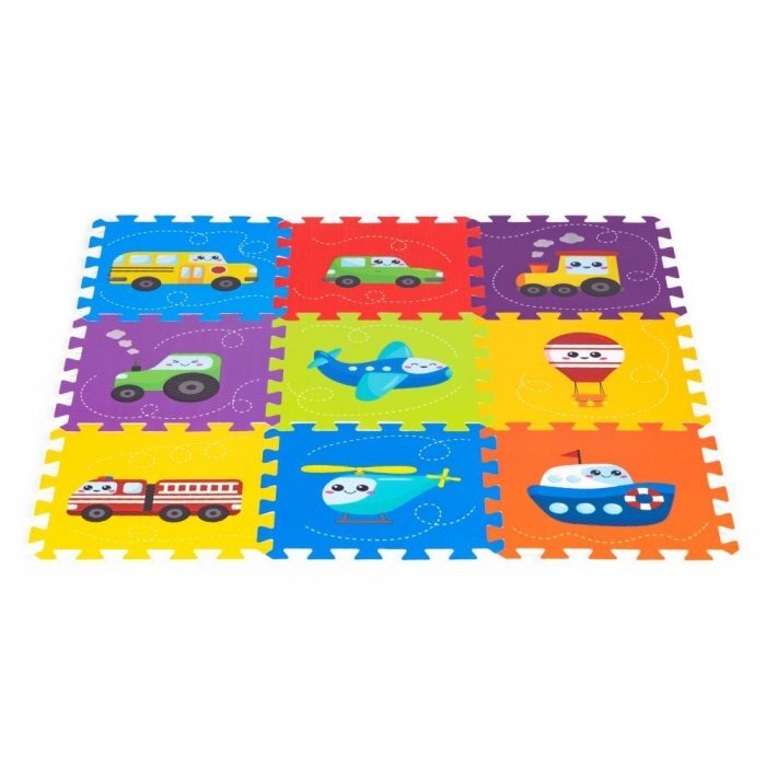 iPlay Salteluta de joaca pentru copii 86 x 86 x 1 cm 0392 Vehicule