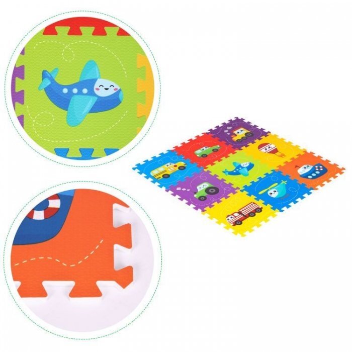 iPlay Salteluta de joaca pentru copii 86 x 86 x 1 cm 0392 Vehicule