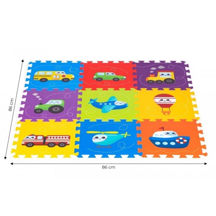 iPlay Salteluta de joaca pentru copii 86 x 86 x 1 cm 0392 Vehicule