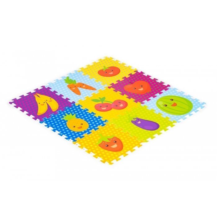 iPlay Salteluta de joaca pentru copii 86 x 86 x 1 cm 0393 Fructe si legume