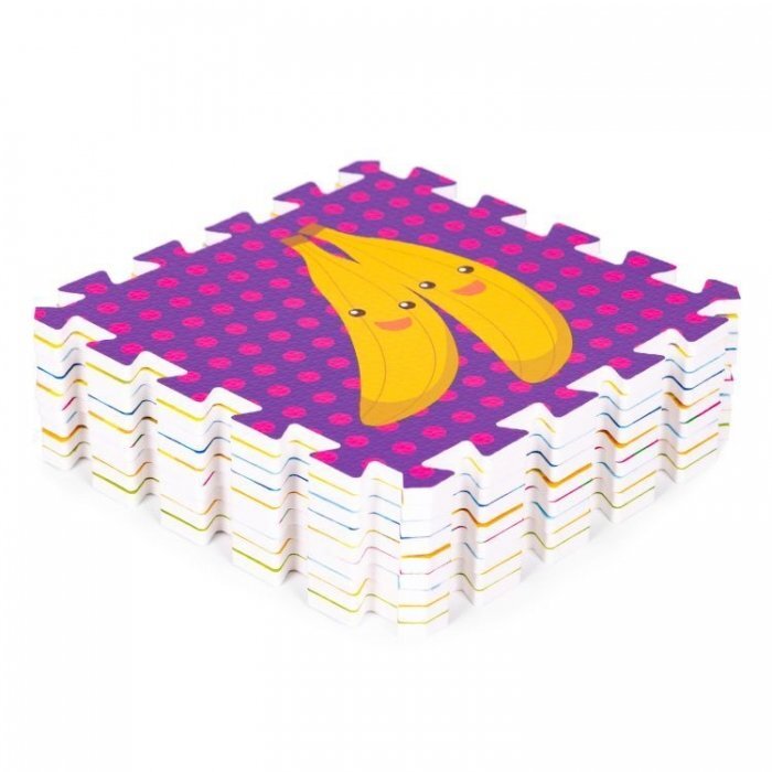 iPlay Salteluta de joaca pentru copii 86 x 86 x 1 cm 0393 Fructe si legume