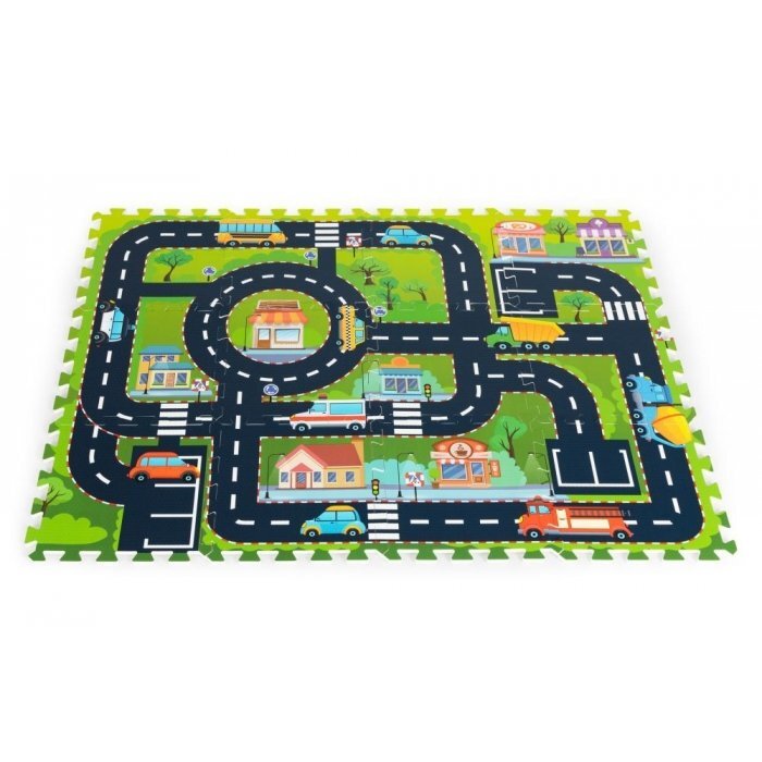 iPlay Salteluta de joaca tip puzzle cu 12 elemente City