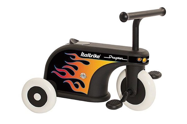 ITALTRIKE Tricicleta pentru copii La Cosa Dragster cu roti din cauciuc compartiment depozitare varsta 1-3 ani