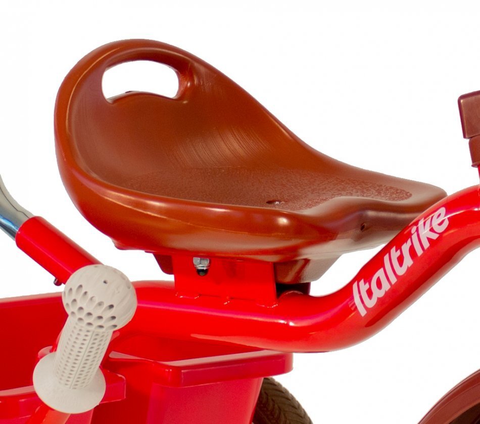 ITALTRIKE Tricicleta pentru copii Passenger Champion Rosu cu scaun ajustabil roti din cauciuc Eva si free wheel