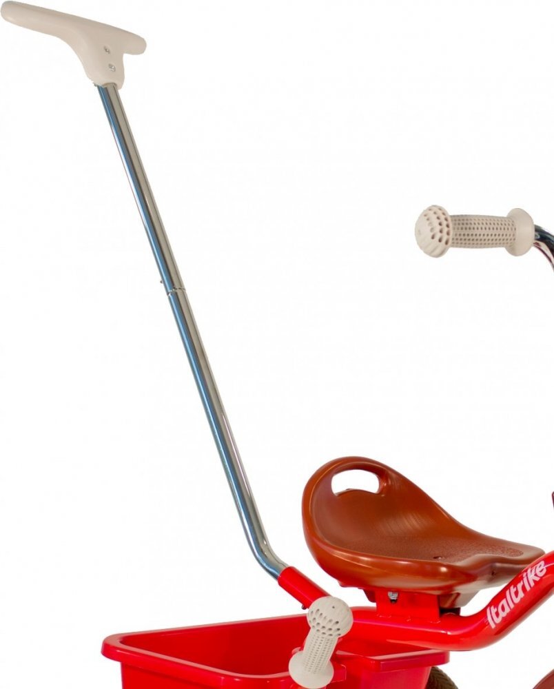 ITALTRIKE Tricicleta pentru copii Passenger Champion Rosu cu scaun ajustabil roti din cauciuc Eva si free wheel
