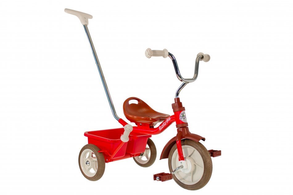 ITALTRIKE Tricicleta pentru copii Passenger Champion Rosu cu scaun ajustabil roti din cauciuc Eva si free wheel