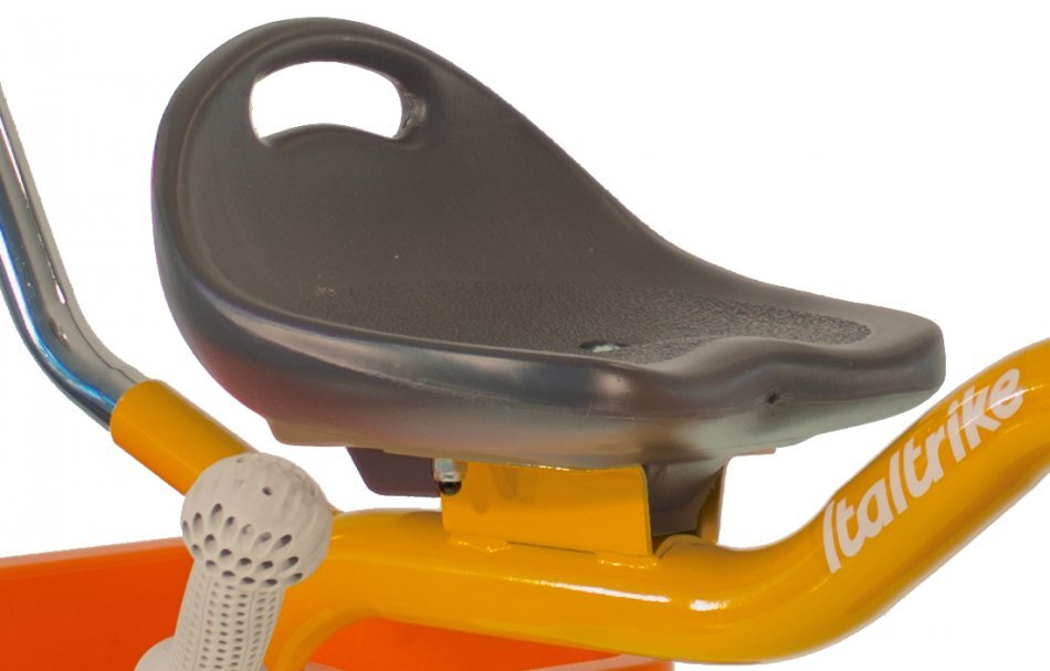 ITALTRIKE Tricicleta pentru copii Passenger Road Galben cu scaun ajustabil roti din cauciuc Eva si free wheel