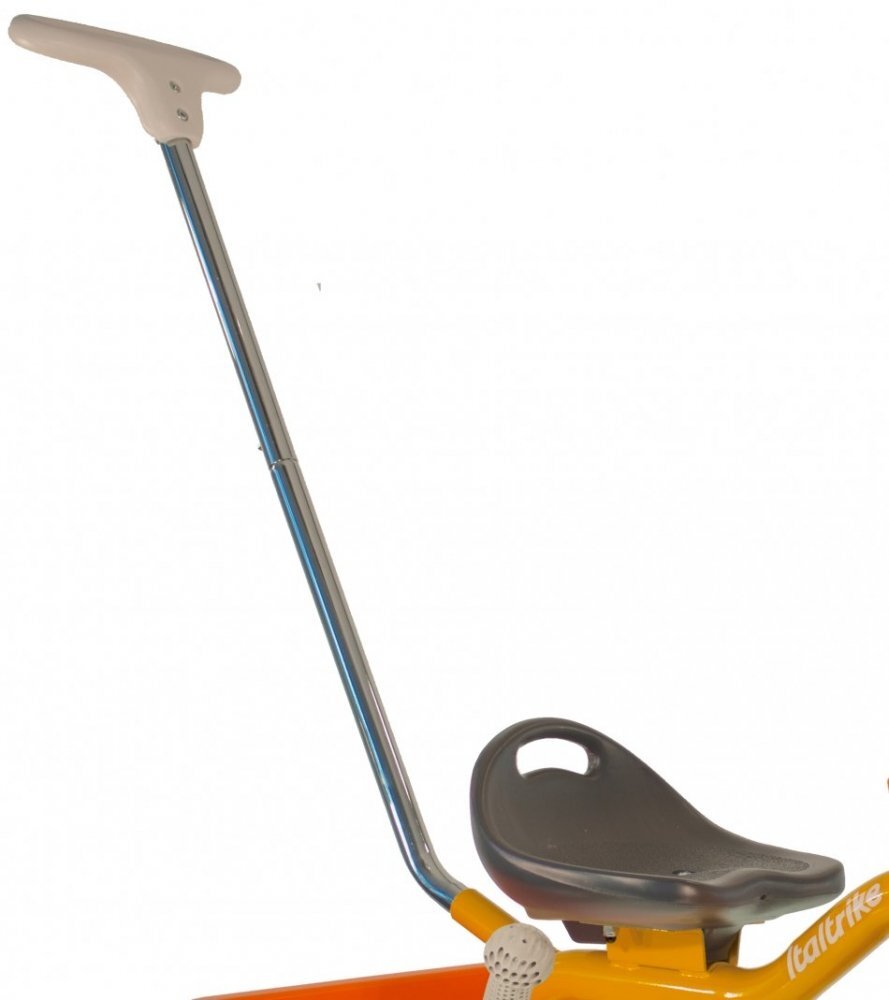 ITALTRIKE Tricicleta pentru copii Passenger Road Galben cu scaun ajustabil roti din cauciuc Eva si free wheel