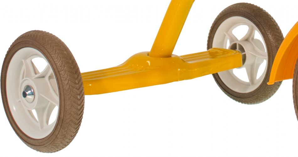 ITALTRIKE Tricicleta pentru copii Super Touring Champion Galben cu pedale cadru metalic roti din cauciuc eva varsta 2-5 ani