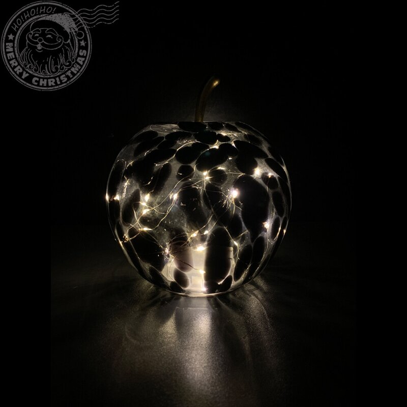 Jad Flamande Mar decorativ negru cu led 16x17 cm