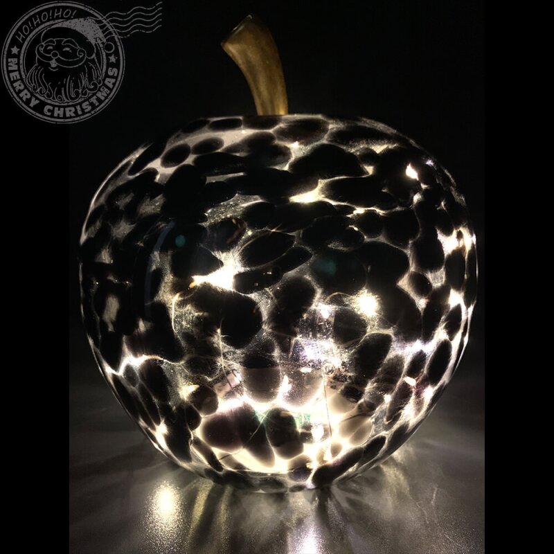 Jad Flamande Mar decorativ negru cu led 22x24 cm