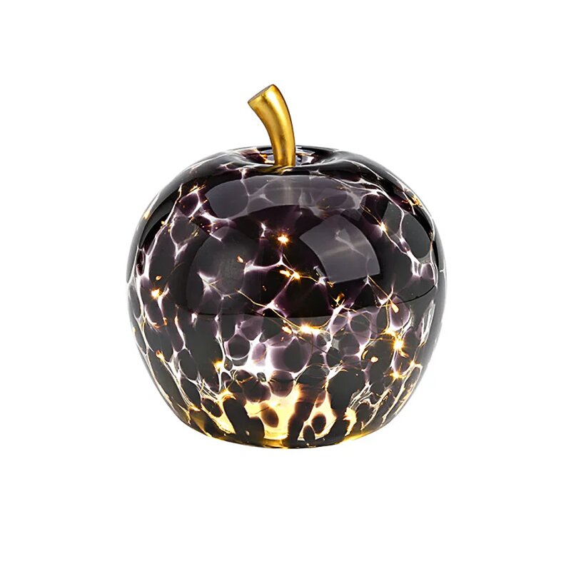 Jad Flamande Mar decorativ negru cu led 22x24 cm
