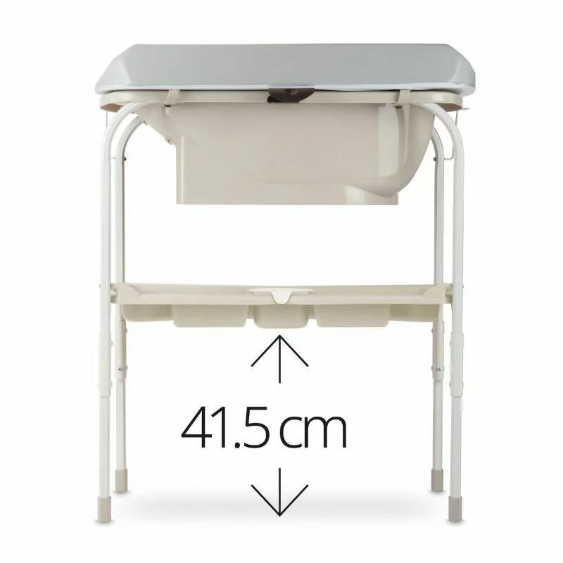 JANE Cadita de baie cu suport Flip Botanic cu 2 pozitii anatomice masuta de infasat tavita si compartimente pentru accesorii conform cu standardele europene