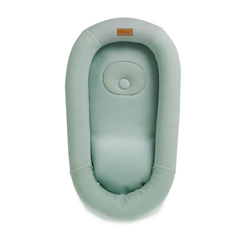 JANE Cosulet confortabil pentru bebelusi Joy Botanic Baby Nest material respirabil 3D cu perna pentru prevenire plagiocefalie