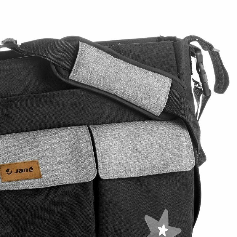 JANE Geanta pentru mamici cu saltea de infasat inclusa 44 x 34 cm Soil