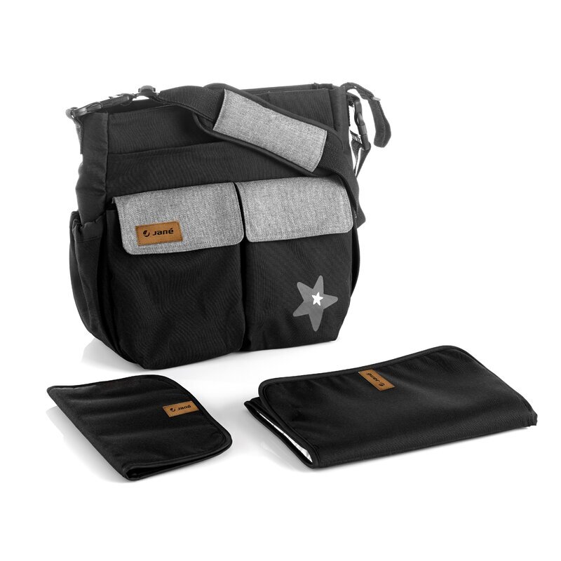 JANE Geanta pentru mamici cu saltea de infasat inclusa 44 x 34 cm Soil