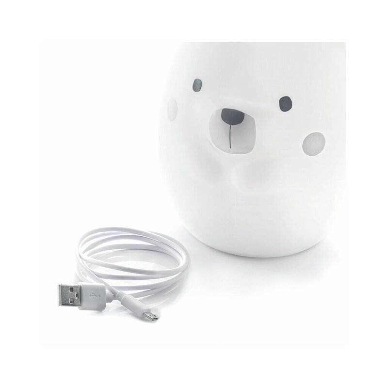JANE Lampa de veghe Yum Bear cu 9 culori white