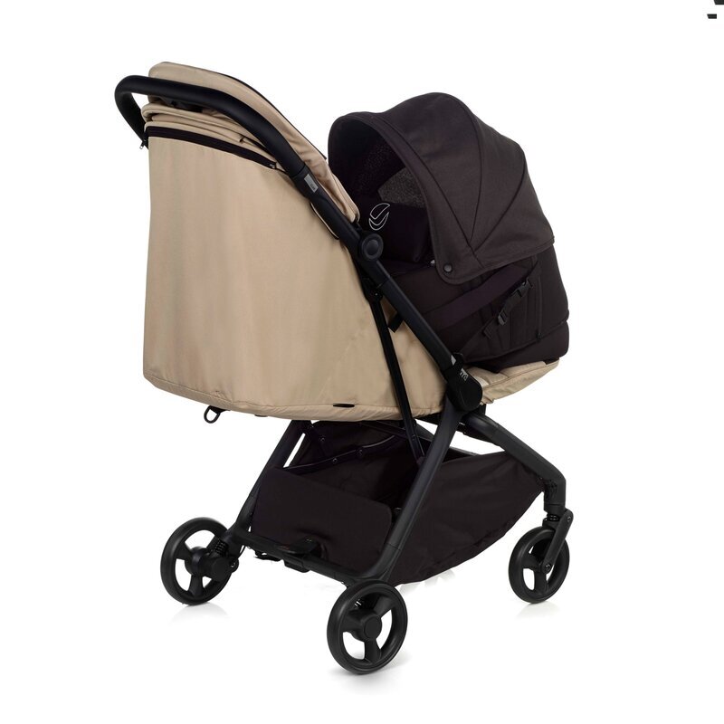 JANE Landou portabil Coal cu manere si salteluta 67x29.5x43 cm 0-9 kg