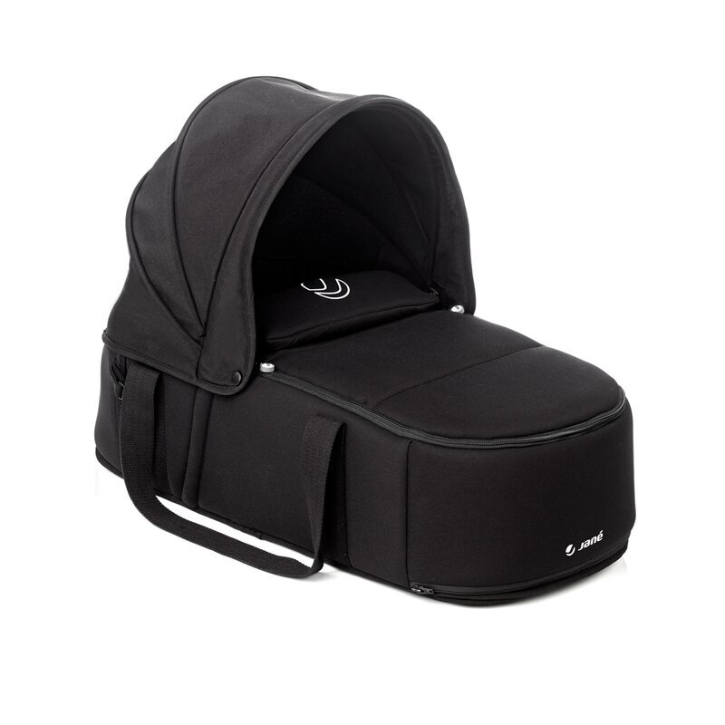 JANE Landou portabil Coal cu manere si salteluta 67x29.5x43 cm 0-9 kg