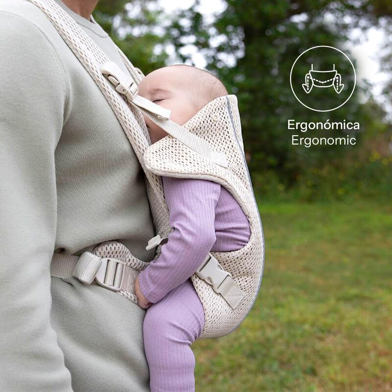 JANE Marsupiu ergonomic pentru bebelusi Dual Air de la nastere pana la 15 kg Sand