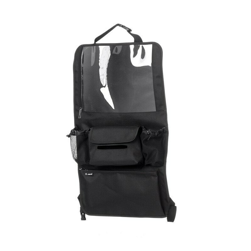 JANE Organizator auto Cu suport pentru tableta Cu multiple buzunare 2 x 38 x 64 cm Black
