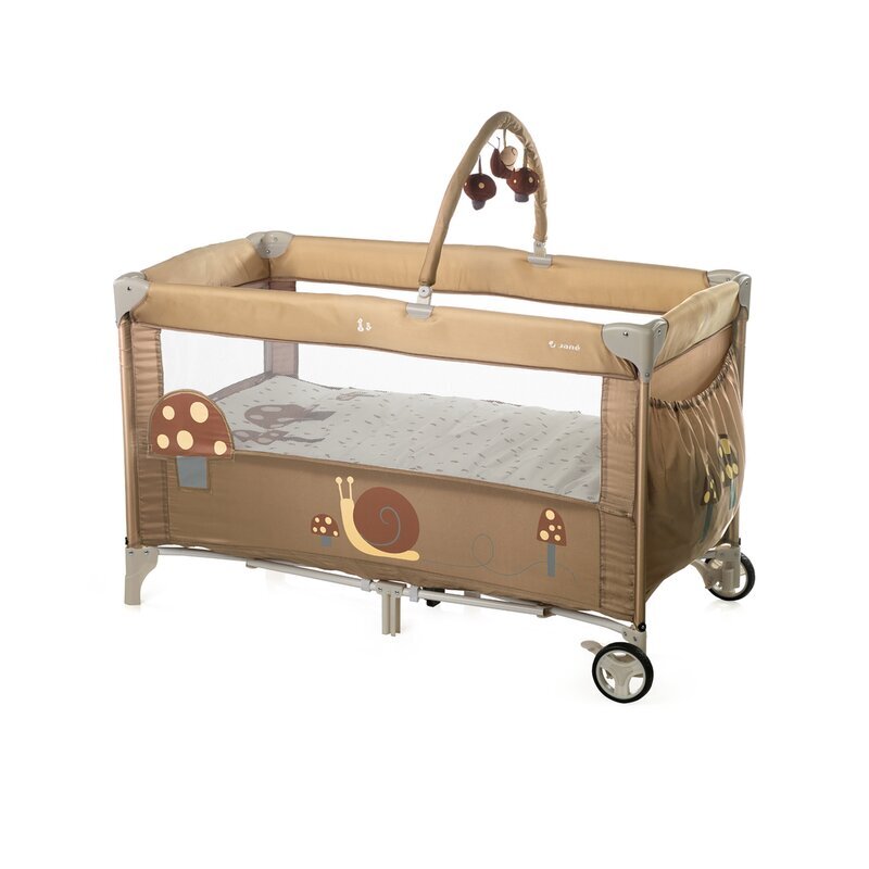 JANE Patut pliabil Duo Level Sesame cu roti arcada cu jucarii geanta de transport doua nivele