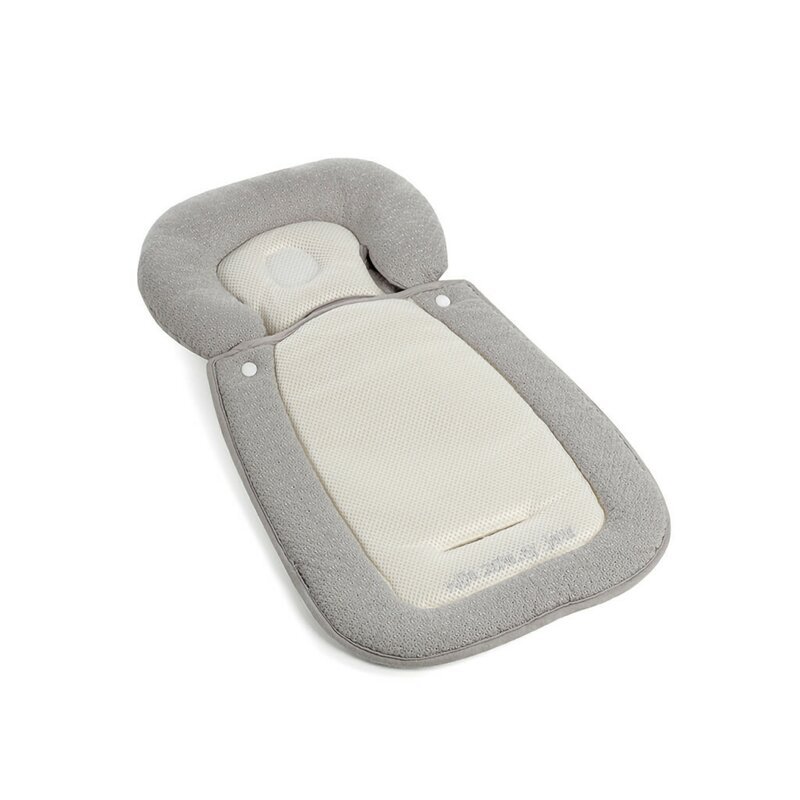 JANE Perna universala reversibila pentru carucior landou scaun auto balansoar scaun de masa 33 x 62 cm gri