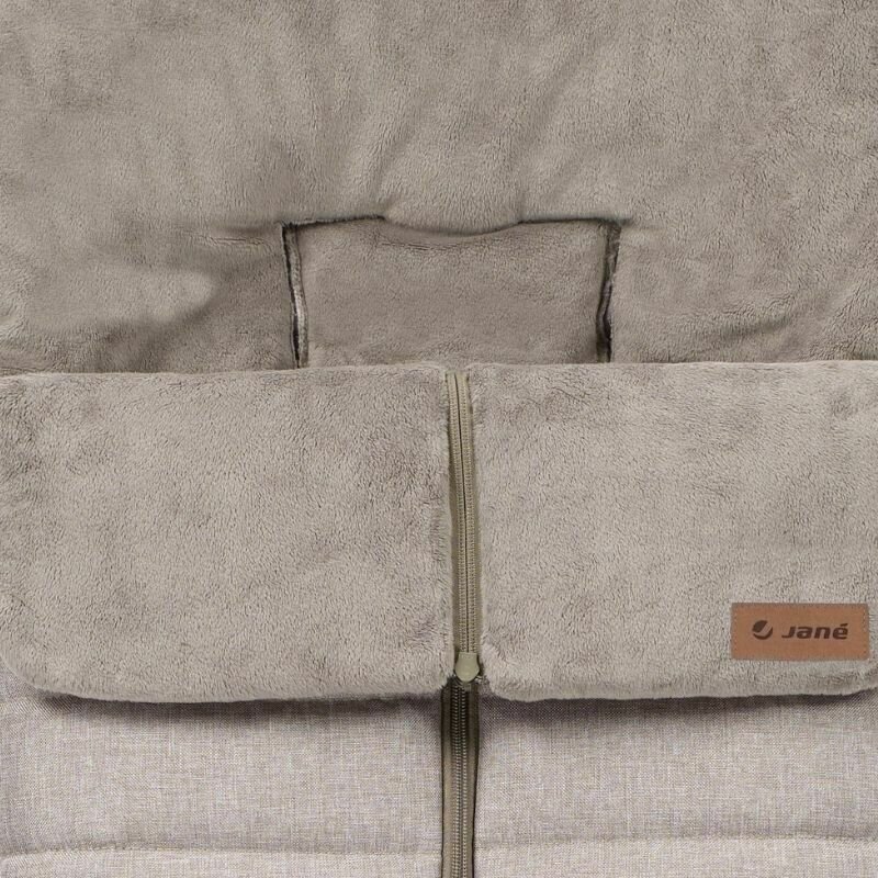 JANE Sac de iarna universal pentru carucior Nest Sesame 95x46 cm material interior din fleece