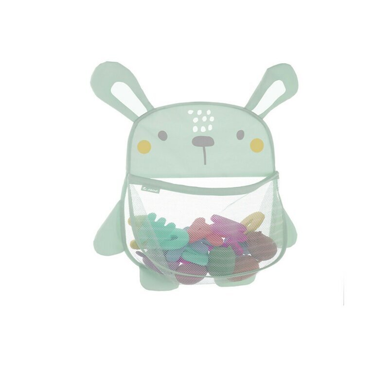 JANE Saculet pentru jucariile de baie Bunny sistem de prindere cu ventuze Mint