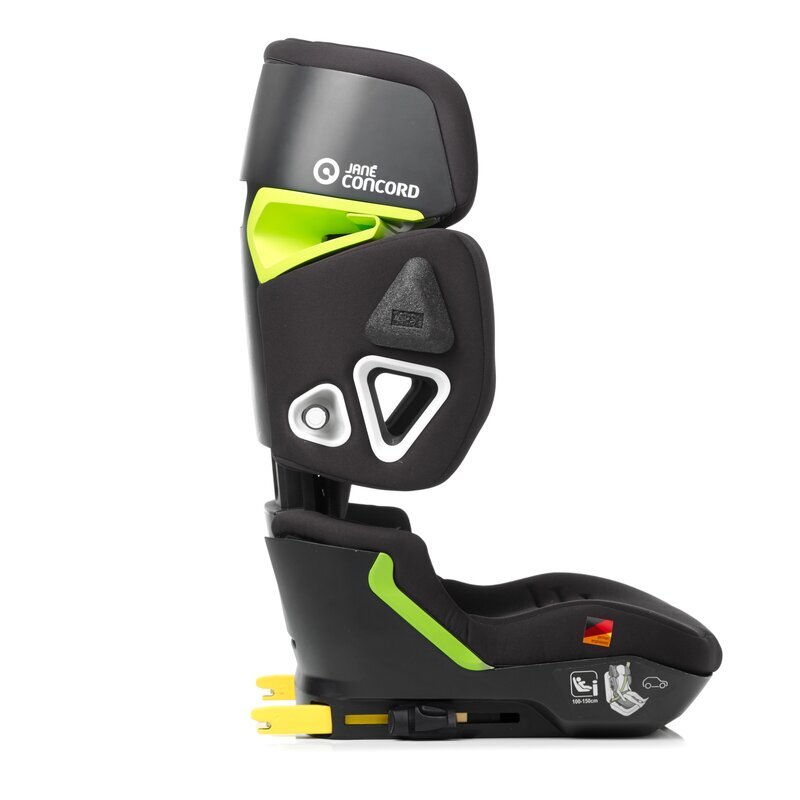 JANE Scaun auto pentru copii iWinner Matt Black i-Size 100-150 cm 4-12 ani cu isofix conform cu ECE R129 design sport