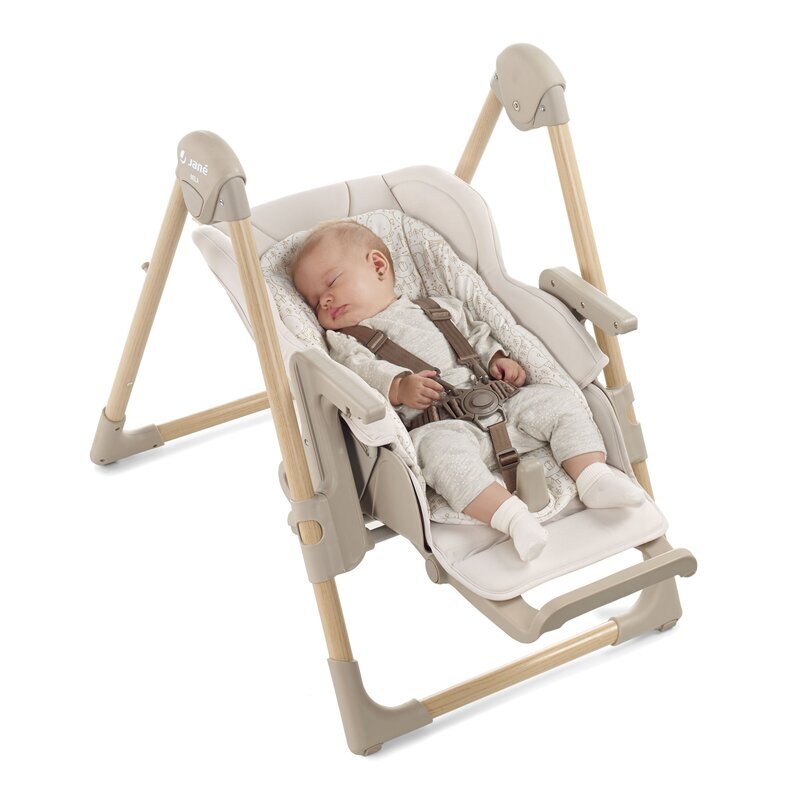 JANE Scaun de masa si balansoar Mila 2 in 1 transformabil si multifunctional 0 luni+ Sage