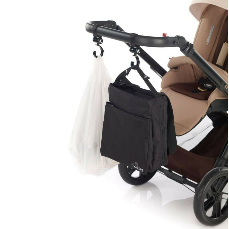 JANE Set 2 carlige auto pentru carucior Fixare pe cadru multifunctionale Negru