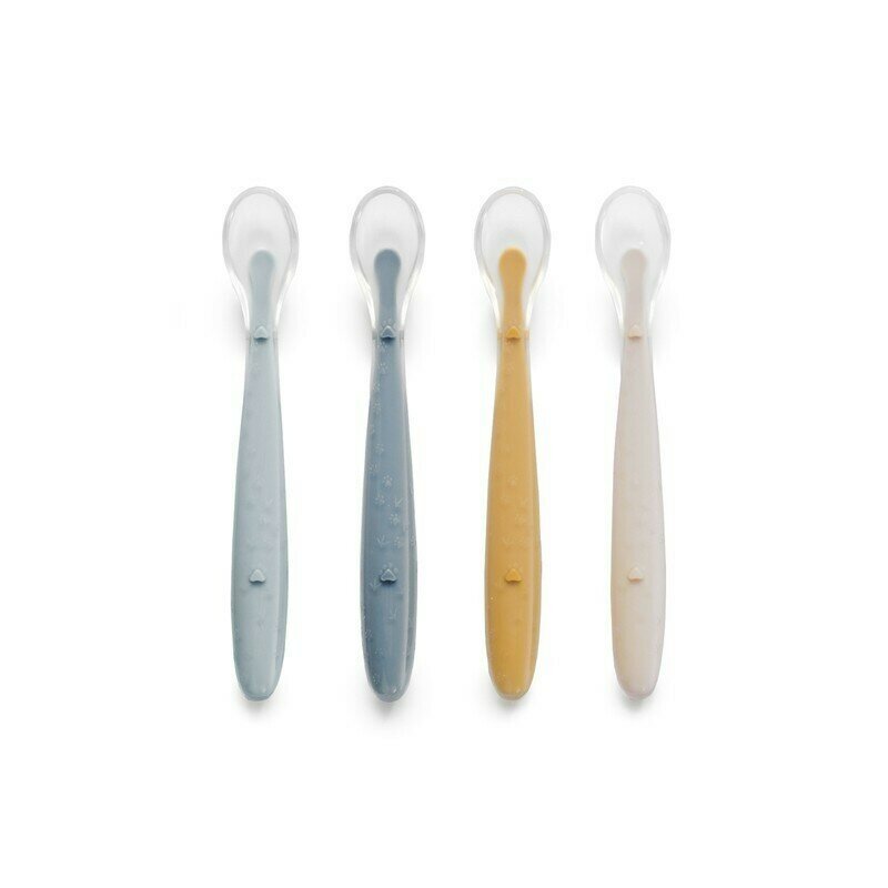 JANE Set 4 lingurite Tropic din silicon 1.2 x 1.5 x 14.7 cm BPA Free