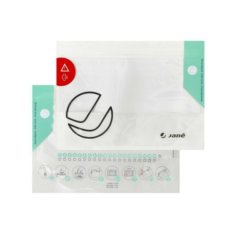 JANE Set 5 pungi de sterilizare 28 x 21 cm pentru microunde gata in 90 de secunde