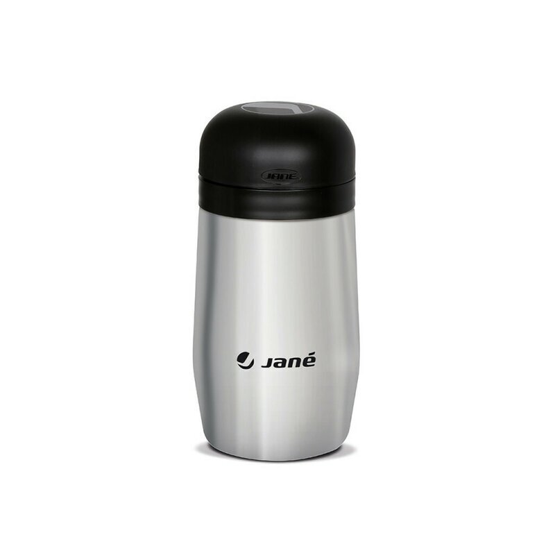 JANE Termos din otel inoxidabil Black 1000 ml fara BPA cu gentuta din izopren