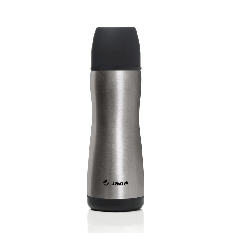 JANE Termos din otel inoxidabil Black 1000 ml fara BPA cu gentuta din izopren