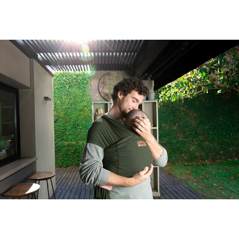 JANE Wrap bebe Cocoon Grey Land ergonomic de la nastere pana la 20 kg cu multiple pozitii de purtare