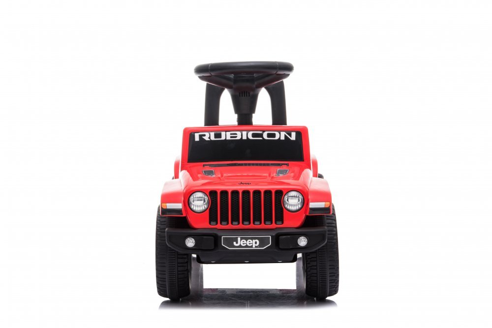 Jeep Masinuta copii fara pedale Nichiduta Rubicon Red cu functii muzicale spatar cu functie de impingere protectie impotriva rasturnarii spatiu de depozitare sub scaun