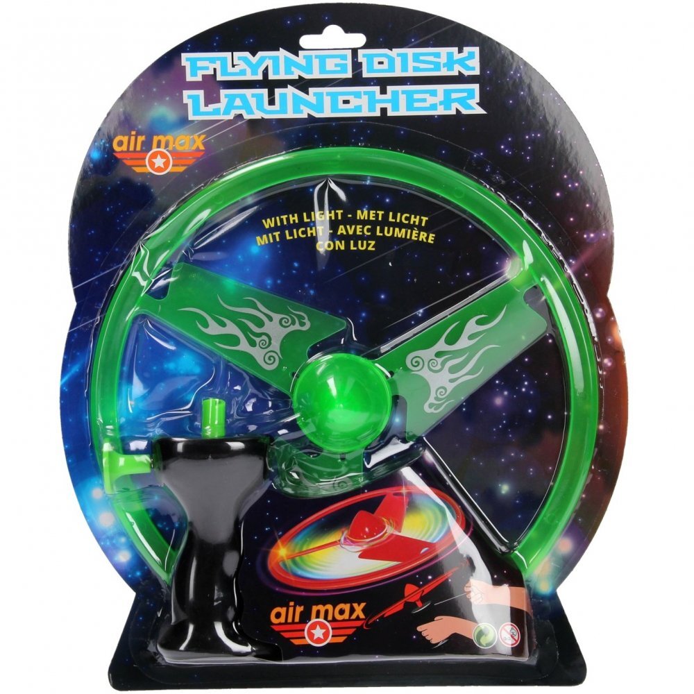 JohnToy Disc zburator luminos cu dispozitiv de lansare 25 cm