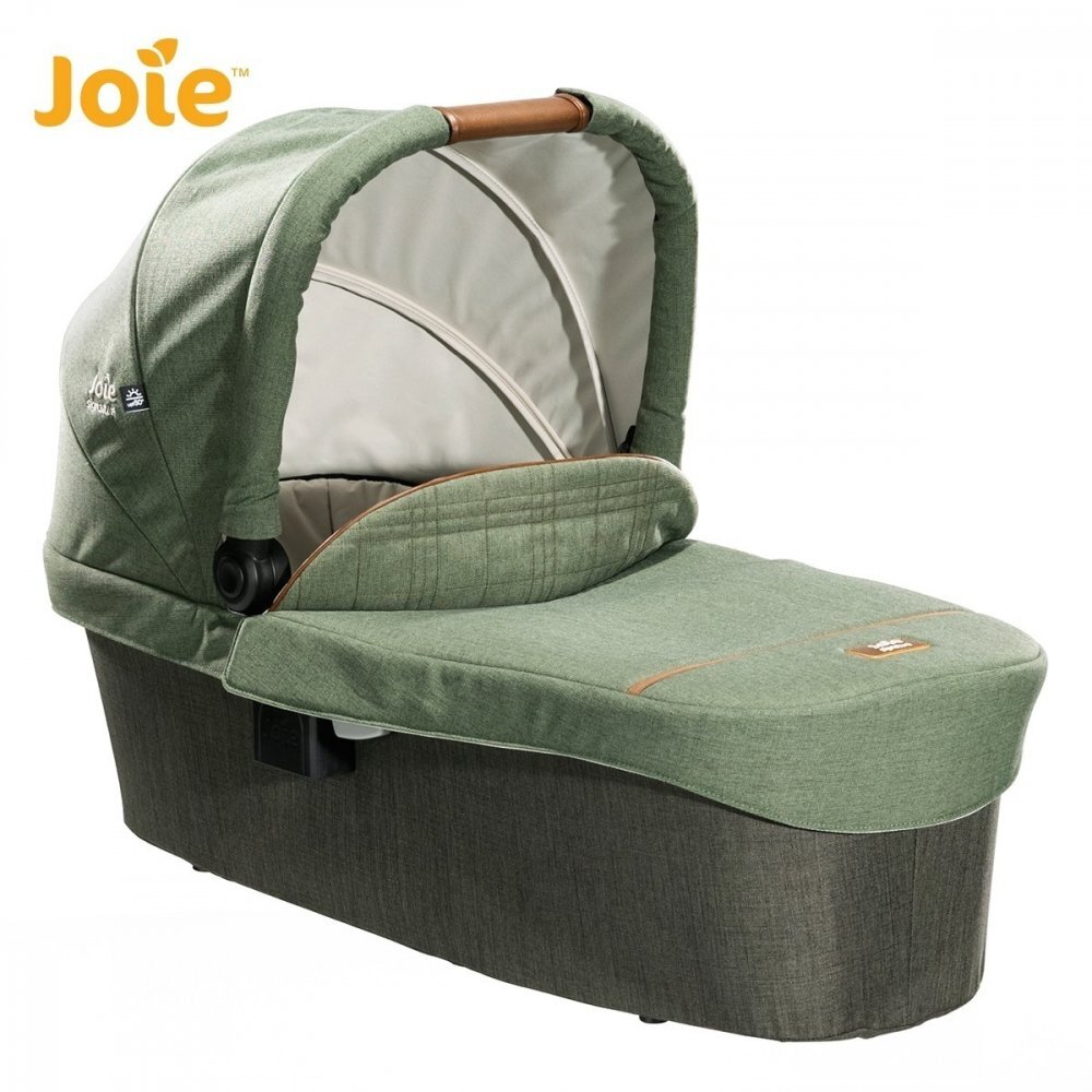 JOIE Carucior pentru copii multifunctional 3 in 1 Finiti Signature PineLaurel cu Landou Ramble Pine si scoica i-Snug Laurel i-Size