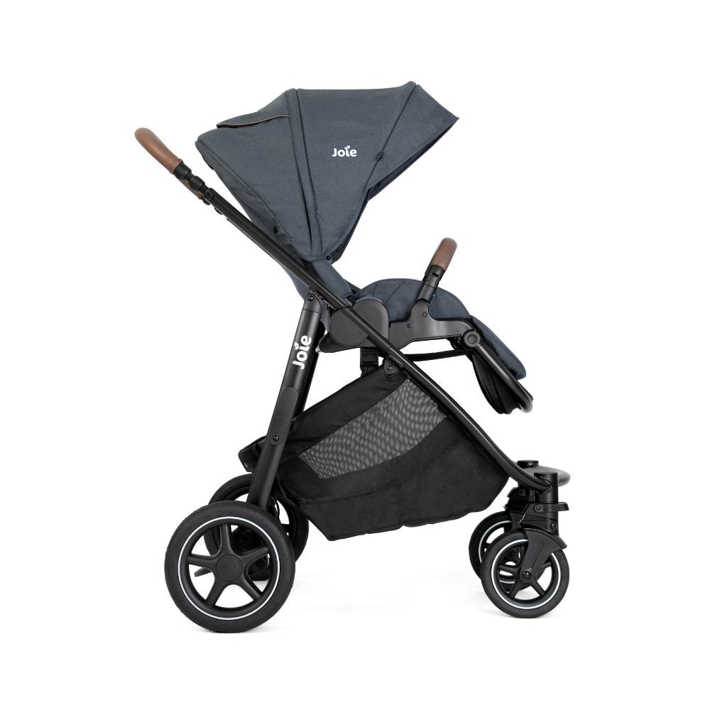 JOIE Carucior pentru copii Versatrax Moonlight cu spatar reglabil suspensii suport pentru picioare maner ajustabil suport pahar