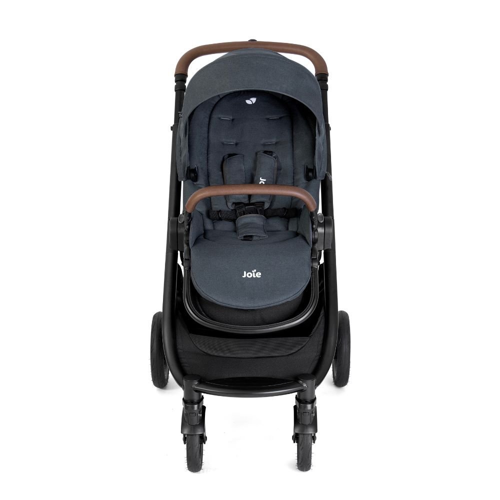 JOIE Carucior pentru copii Versatrax Moonlight cu spatar reglabil suspensii suport pentru picioare maner ajustabil suport pahar