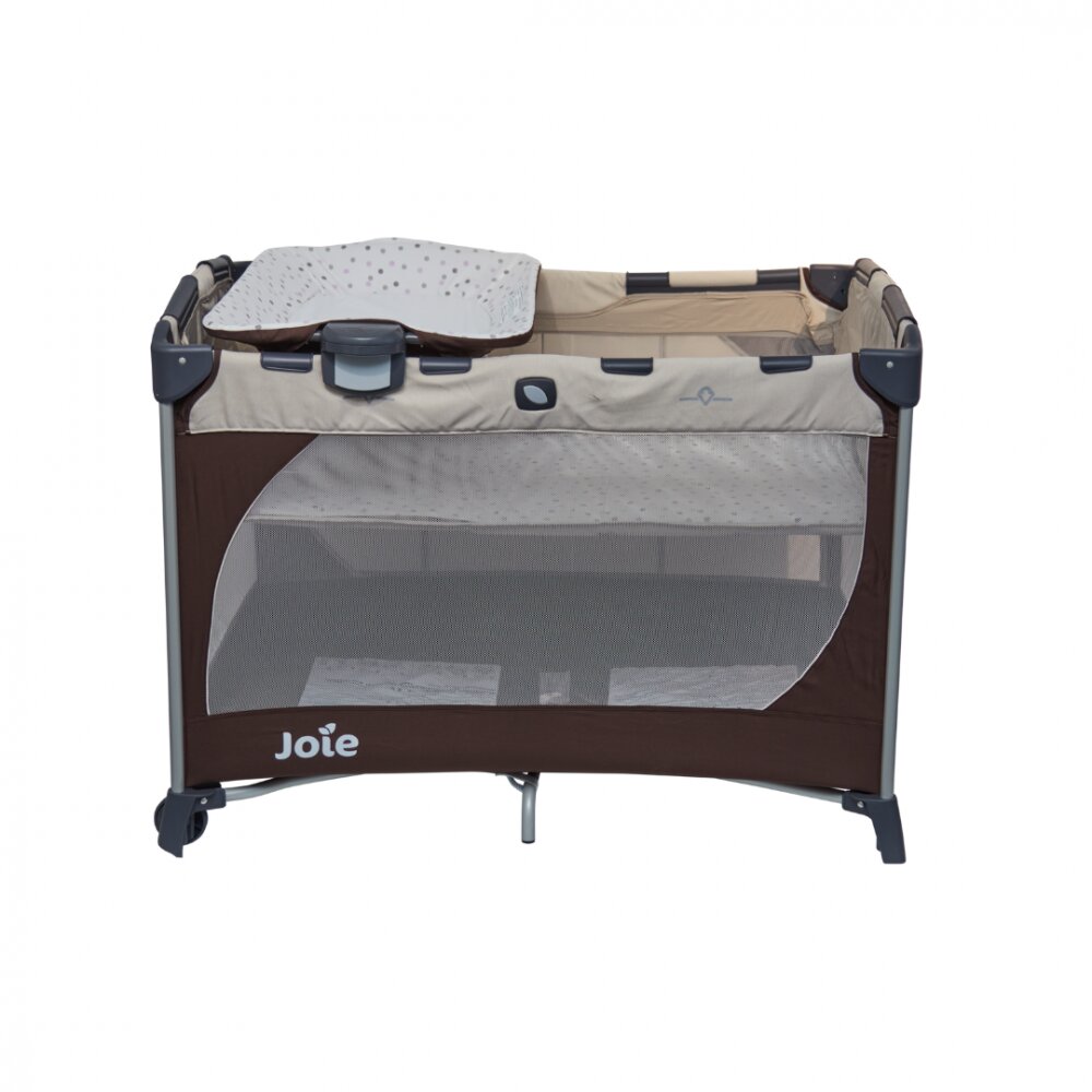 JOIE Patut pliant Commuter Change Beige Dots cu cosulet detasabil inclus